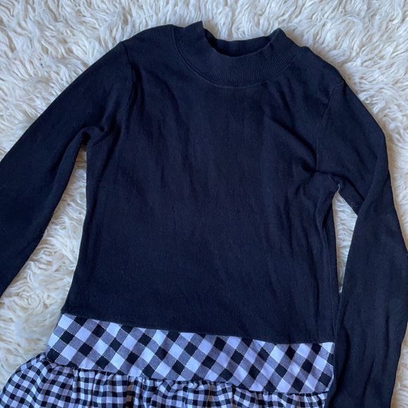 Holiday - Bonnie Jean Plaid Mockneck Dress Sz 12 - Picture 3 of 7